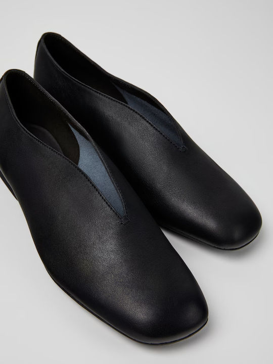 Casi Myra Lederne Damen Ballerinas in Schwarz Farbe
