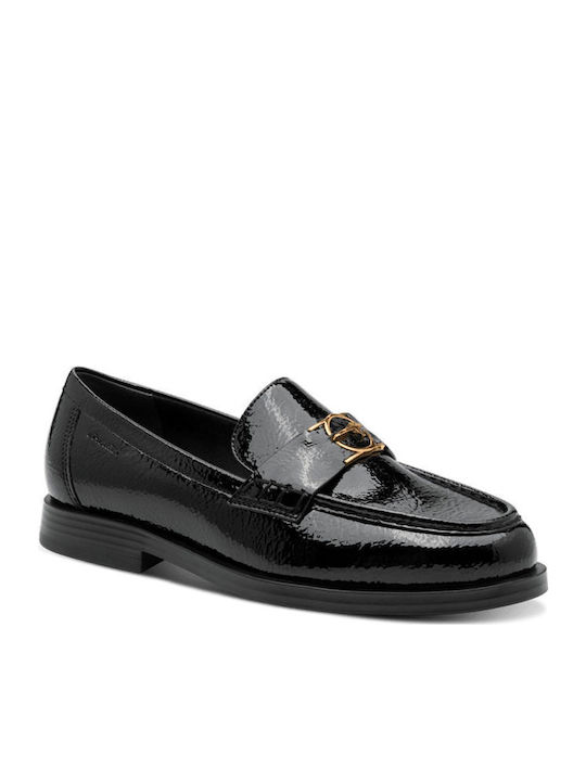 Patent Leather Women's Loafers in Black Color