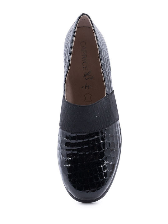 Δερμάτινα Γυναικεία Loafers σε Μαύρο Χρώμα