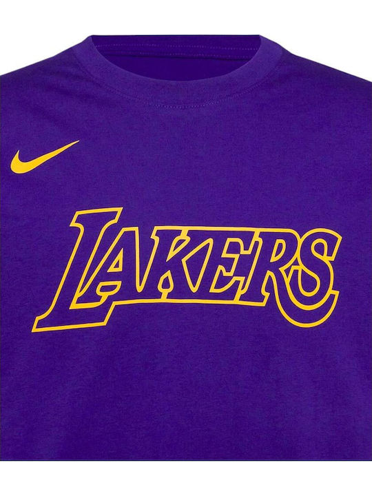 Nba Purple Sportliches T-Shirt Purple