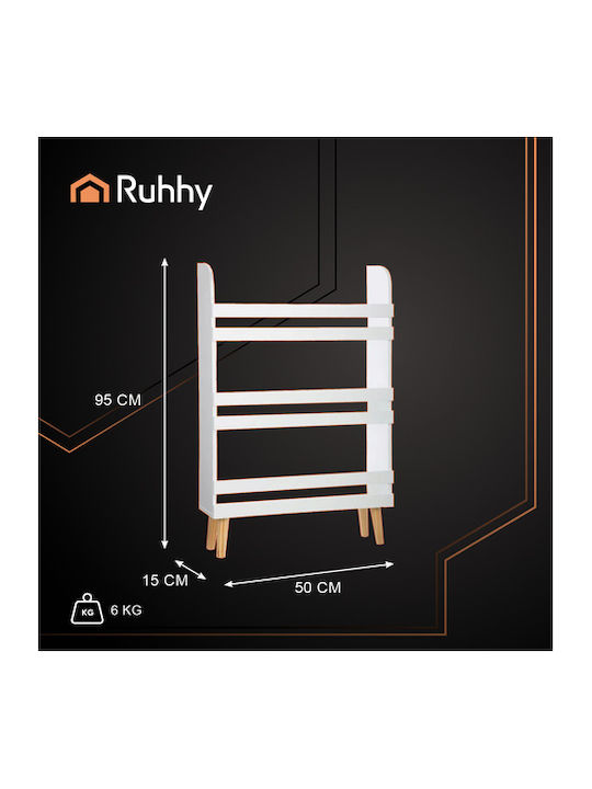 Kids Wooden Bookcase White