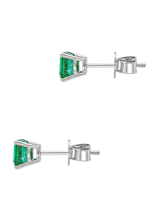 Diamond Group Обици от White Gold с Диамант