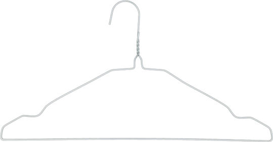 HANGERHUB Κρεμάστρα Ρούχων Λευκή 4965.0143 100τμχ