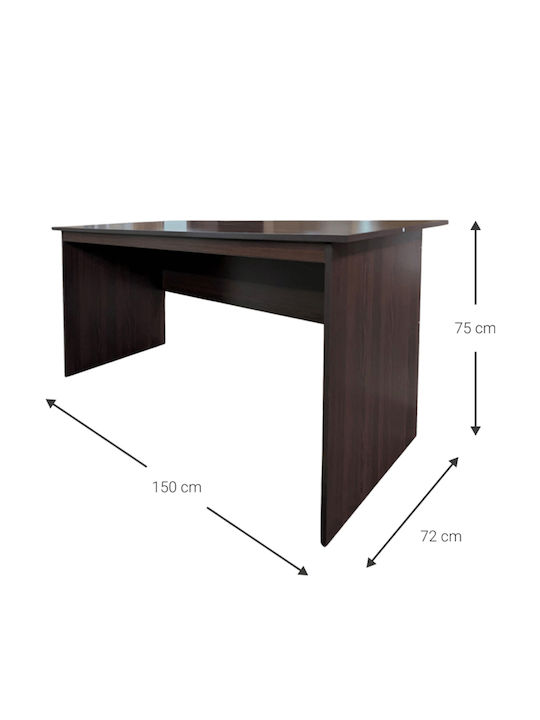 Birou Arden Lemnos Wenge 150x72x75cm