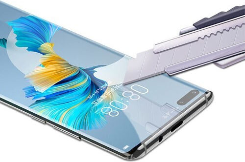 Mocolo Full Face Tempered Glass Μαύρο (Huawei Mate 40 Pro)