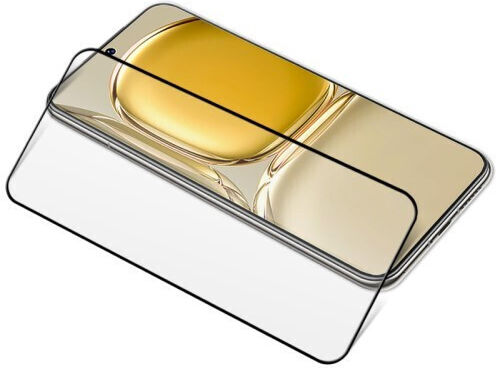 Mocolo Vollkleber Vollflächig gehärtetes Glas Schwarz (Huawei P50)
