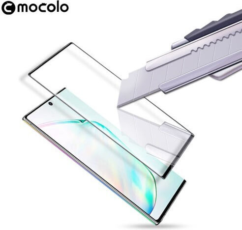 Fingerprint Unlock Full Face Tempered Glass Μαύρο (Galaxy Note 10+)