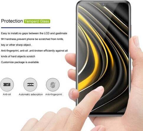 Mocolo 2.5D 0.33mm Full Face Tempered Glass (Poco M3)