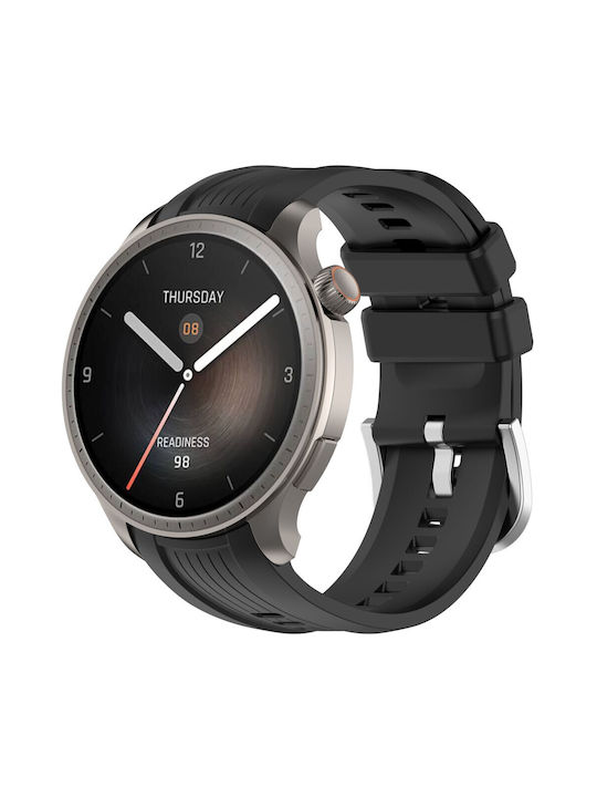 Λουράκι Silicone Wrist Straps Amazfit Balance Black Λουράκι Silicone Wrist Straps Amazfit Balance Black