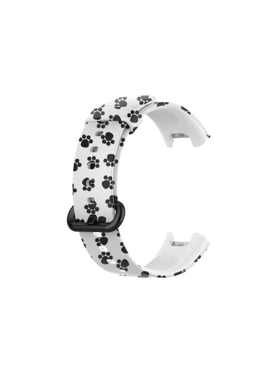 Paw Pattern Curea Albă (Mi Watch Lite)