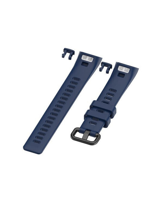 Stripes Λουράκι Σιλικόνης Navy Μπλε (Huawei Band 4 Pro)