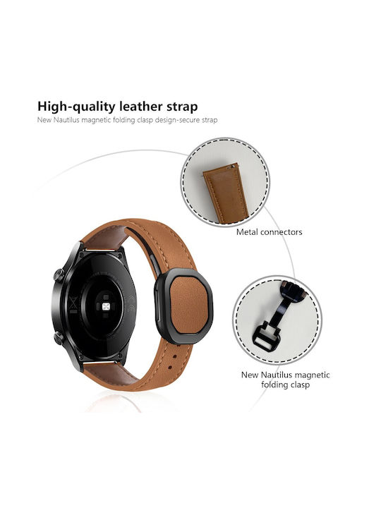 Kalebol Λουράκι Καφέ (Huawei Watch GT 3 42mm) Kalebol Λουράκι Καφέ (Huawei Watch GT 3 42mm)