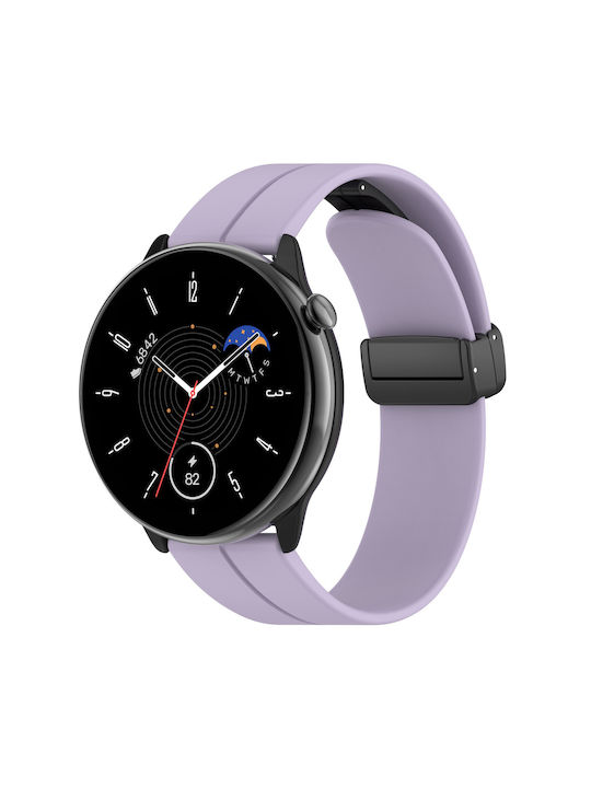 Techsuit Каишка Силикон Лилав (Huawei Watch GT4/GT5 41mm / GT5 Pro 42mm)