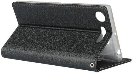 Sony Brieftasche Synthetisches Leder Schwarz (Xperia XZ1)