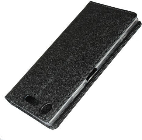 Sony Brieftasche Synthetisches Leder Schwarz (Xperia XZ1)