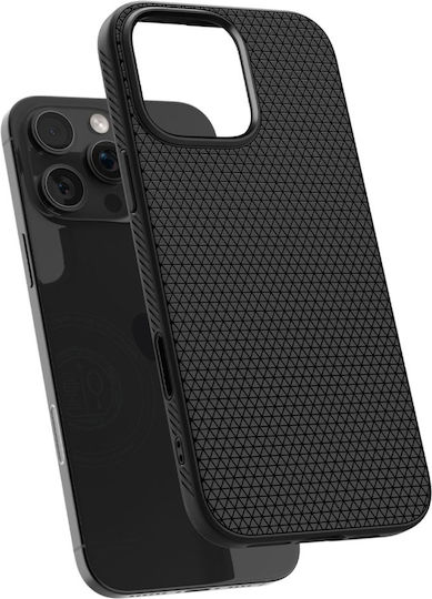 Spigen Liquid Air T (MagFit) Back Cover Silicone Black (iPhone 16 Pro)