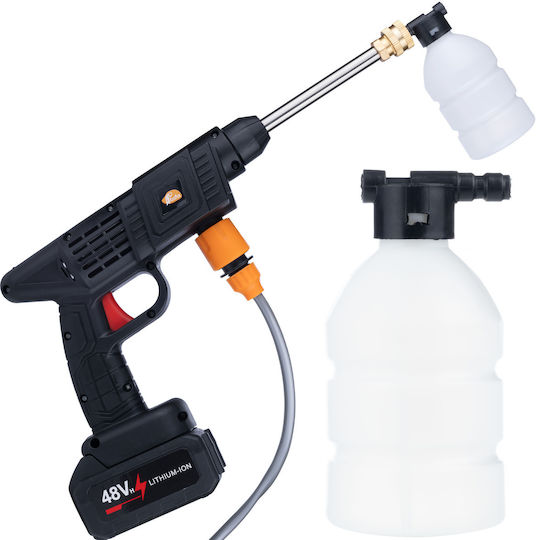 Rosfix Black Whale BW21V Mașină de spălat cu presiune 21V cu Presiune 30bar și 2 Baterii