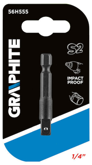 Graphite Adaptor cu Priză HEX și Ieșire Suport pentru biți
