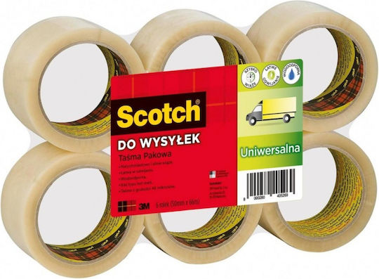 3M Film de Ambalare 50mm x 66m Transparent 6buc