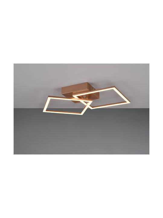 Trio Lighting Плафониера за Външен Таван в Кафяв Цвят R64492165