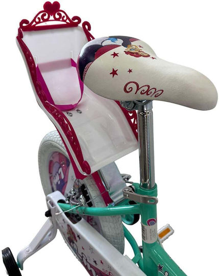 Belderia Linda 14" Kids' Bicycle City with Aluminum Frame Green/Pink