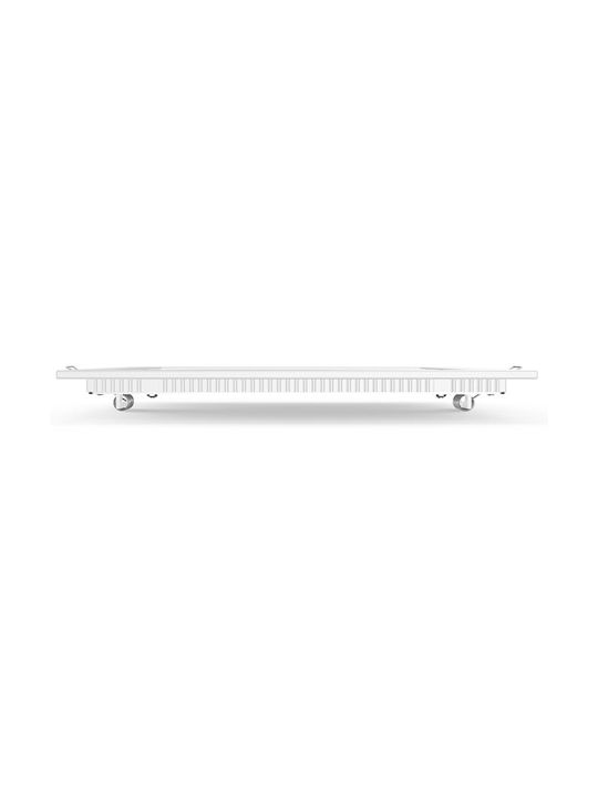 Aca Square Metallic Recessed Spot with Integrated LED and Cool White Light Silver 11.8x11.8cm. 1pcs