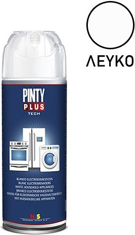 Pinty Plus Σπρέι Βαφής Tech Ακρυλικό Λευκό RAL 9016 400ml