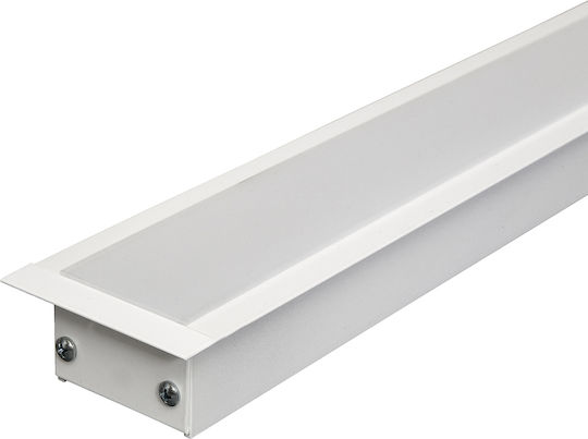 KT Lighting Commercial Linear Recessed LED Ceiling Light 13.6W Warm White 58cm