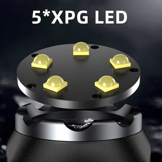 X-Balog Επαναφορτιζόμενος Φακός LED IPX5 με Μέγιστη Φωτεινότητα 10000lm