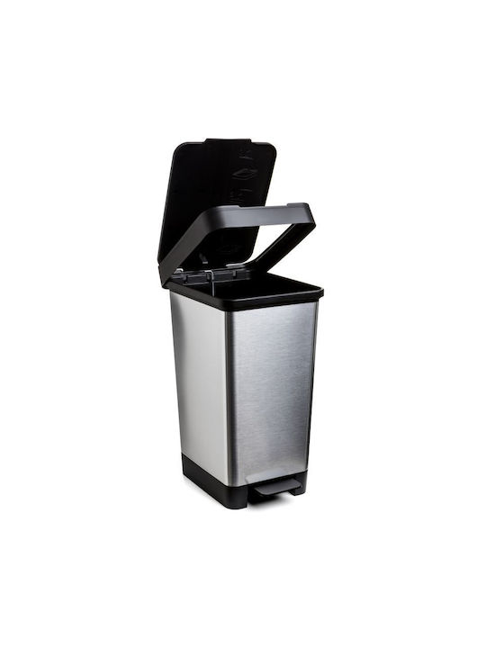 Tatay Waste Bin Waste Plastic with Pedal Gray 25lt 1pcs