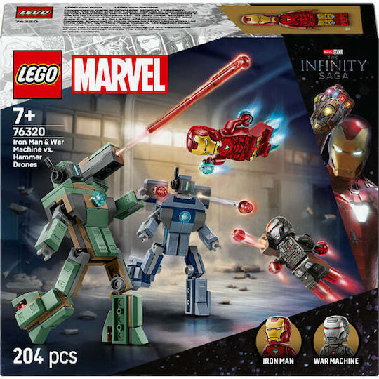 LEGO Super Heroes Iron Man & War Machine for Ages 7+ 204 Pieces