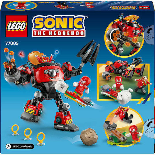 LEGO Конструктори Sonic Knuckles Vs Dr. Eggman Egg Crusher Mech За 8+ Години 350 Бройки