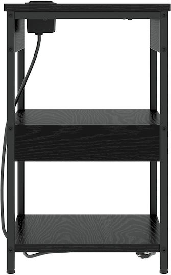 Noptiere Lemnoase Black oak 2buc 41x31x51cm