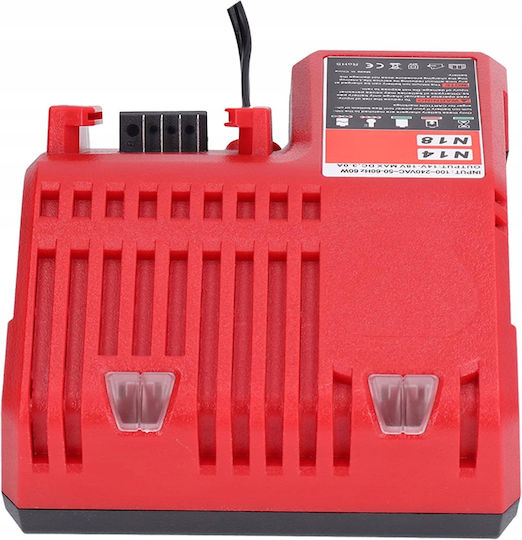 Rosfix Voltplus M12-18fc Powerdock – Milwaukee Зарядно Устройство Заместител 12v–18v 3a Led Abs Съвместимо с M14 M18