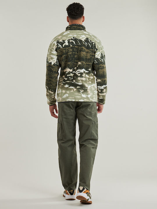 Long Sleeve Khaki Blouse