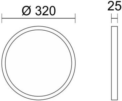 Spot Light Πλαφονιέρα Οροφής Λευκή με Ενσωματωμένο LED