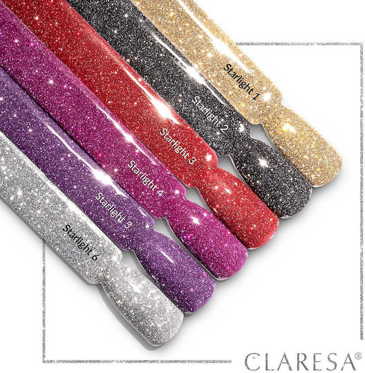 Claresa Starlight Ojă Pentru Unghii Cu Gel Starlight 5 Cu Sclipici 5ml