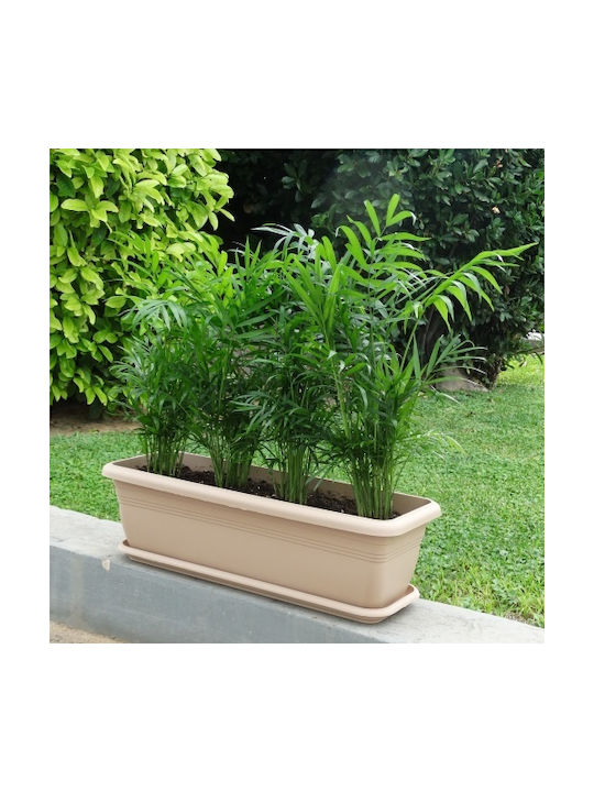 Viomes Planter Box Plastic Terracotta 45x21x18cm.