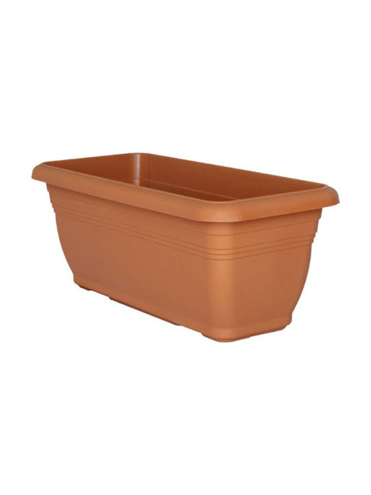Viomes Planter Box Plastic Terracotta 45x21x18cm.