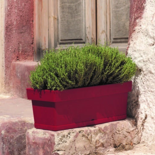 Viomes Linea Planter Box Plastic Taupe 58x18x17cm.
