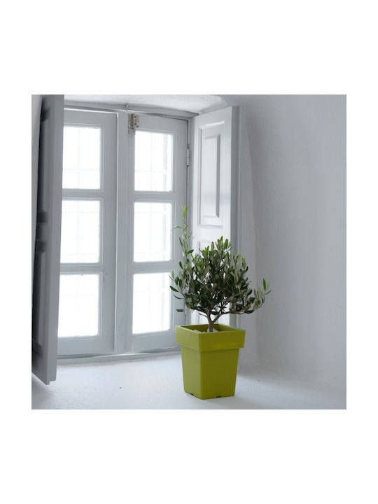 Viomes Linea Pot Plastic Taupe 27x27x34cm.