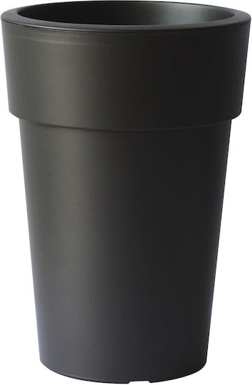 Viomes Ghiveci Rotund Linea N Antracit Ghiveci Plastic 30x30x41cm.