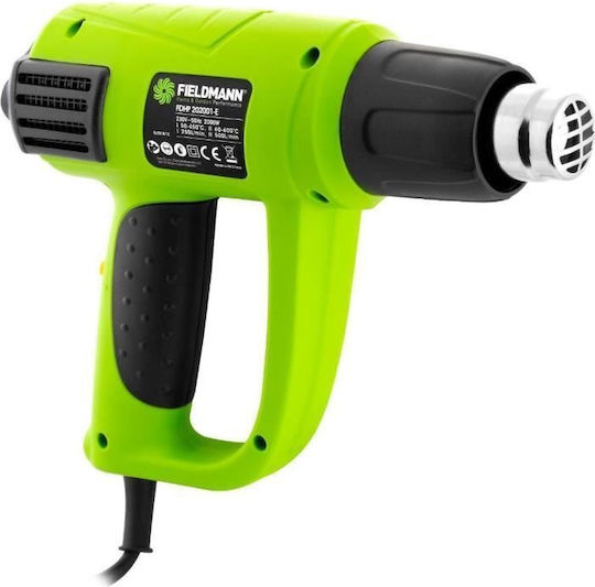 Fieldmann 50003677 Πιστόλι Θερμού Αέρα 2000W με Ρύθμιση Θερμοκρασίας εως και 600°C