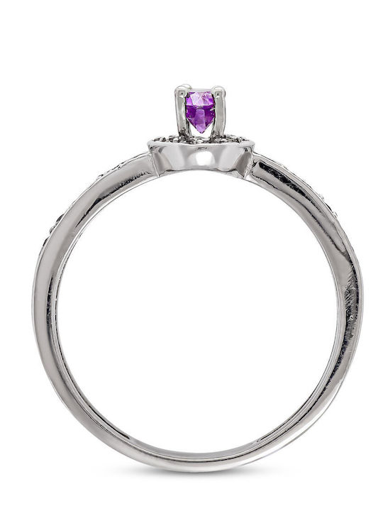 Kiriakos Gofas Women's White Gold 14K Ring Kiriakos Gofas Women's White Gold 14K Ring