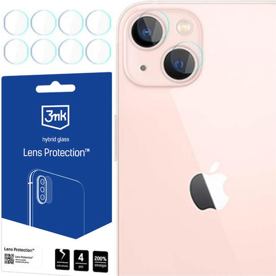 3MK Hybrid Lens Protection Προστασία Κάμερας Tempered Glass Διάφανο για το iPhone 14 / 14 Plus
