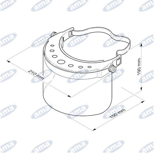 Plastic Shield Mask 08840 Bt Ama