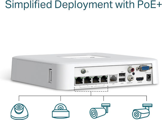 TP-LINK DVR NVR VIGINVR1104H-4P