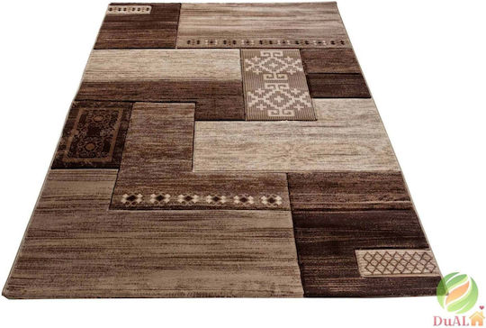 Teppich Rechteckig Synthetisch,Polyester/Cotton/Leather Brown
