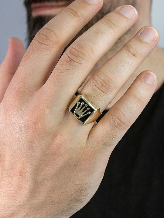 Kiriakos Gofas Herren Ring aus Gold 9K