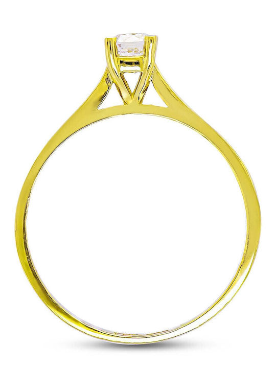 Kiriakos Gofas Ring with Stones made of Gold 14K